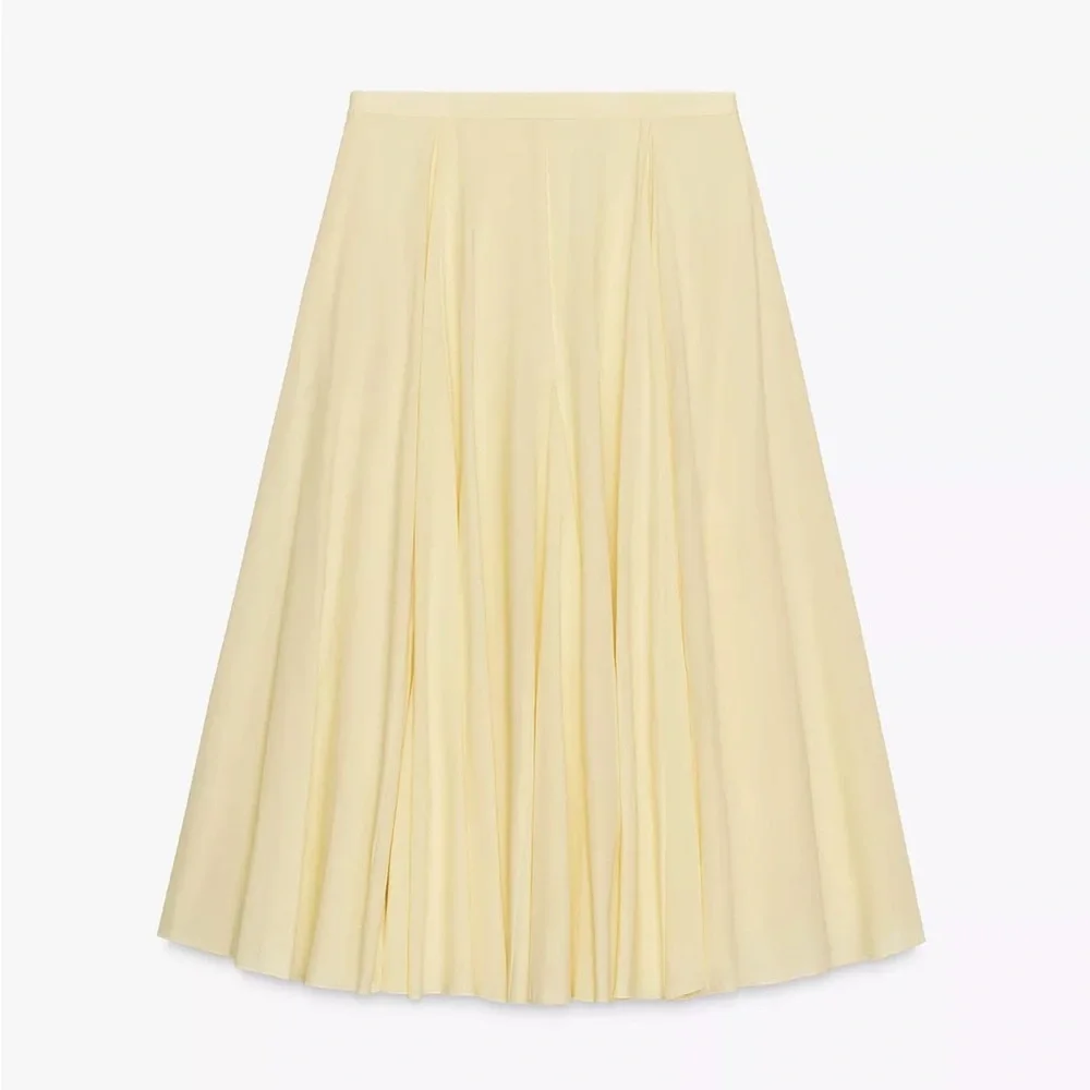 New ZARA Flared Midi Skirt